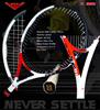 stealth t990 tennis racket in red 